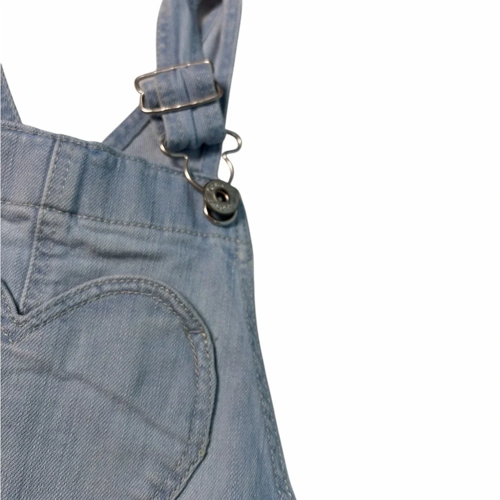 OshKosh B'gosh Denim Overall Dress Skirt Kids Sz 7/7A